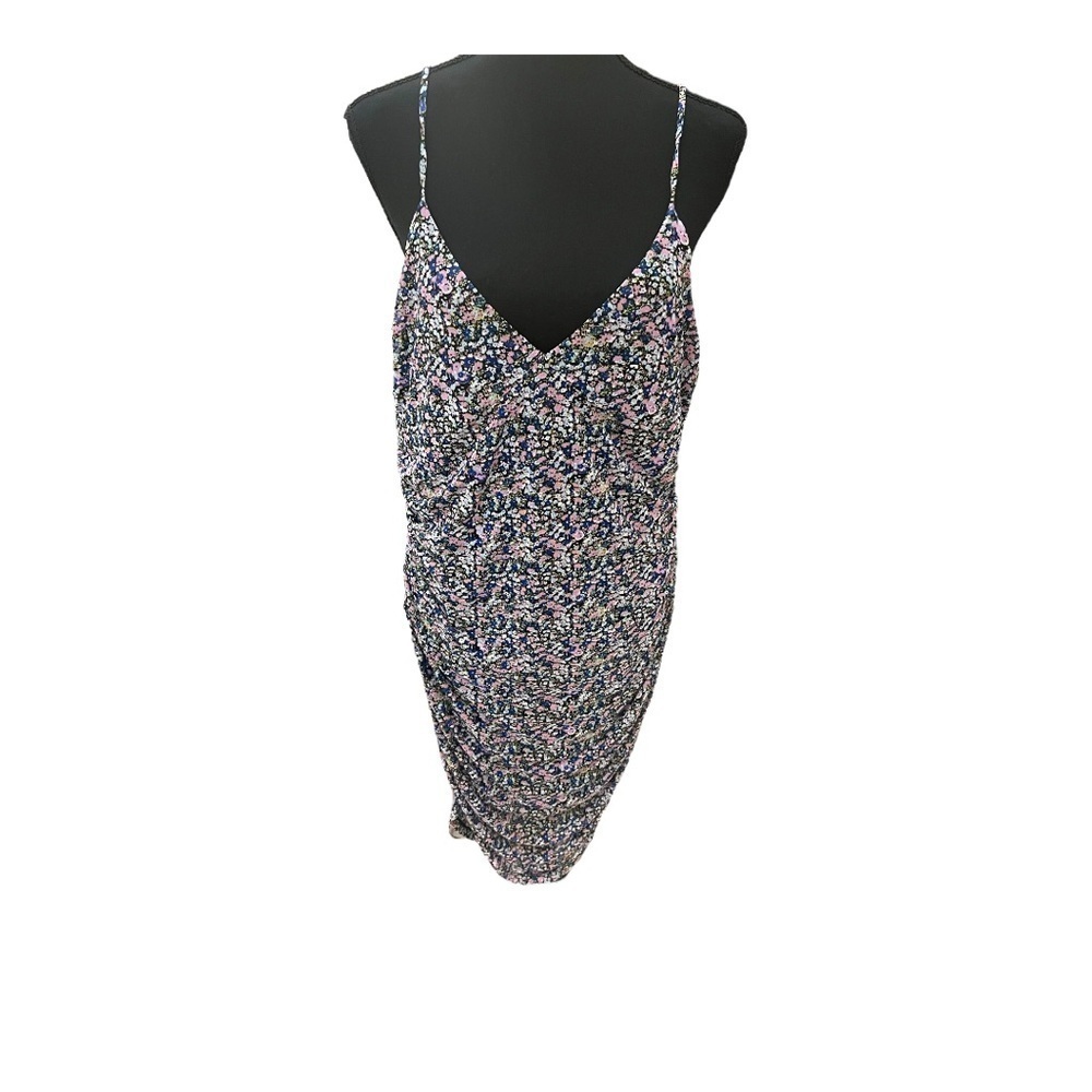 BP Nordstrom Black Blue Maisey Ditsy Dress 1X
